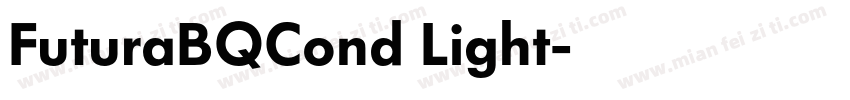 FuturaBQCond Light字体转换